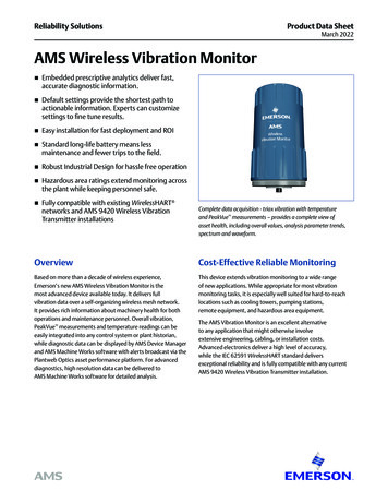 AMS Wireless Vibration Monitor - Emerson