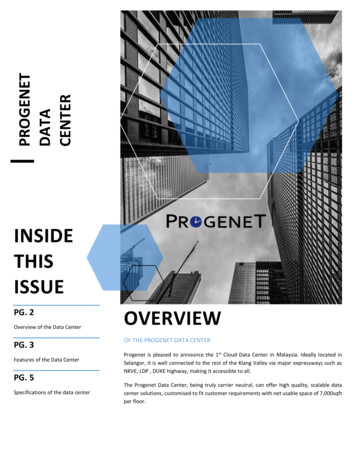 INSIDE THIS ISSUE OVERVIEW - Data Center Map