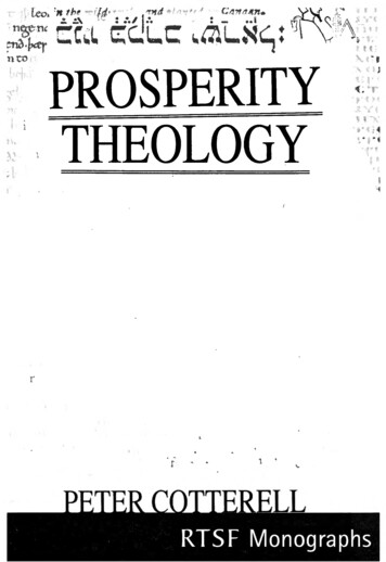 Prosperity Cotterell - BiblicalStudies .uk