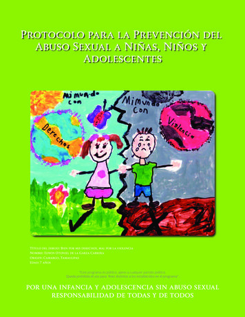Protocolo Para La Prevención Del Abuso Sexual A Niñas, Niños Y . - Gob