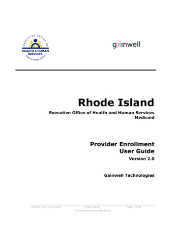 Rhode Island - HCP Provider Portal