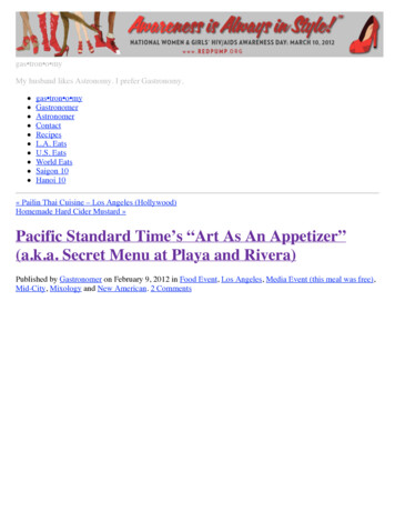 Pacific Standard Timeʼs “Art As An Appetizer” (a.k.a .