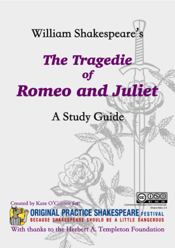 Of Romeo And Juliet - Mrs. Beeler