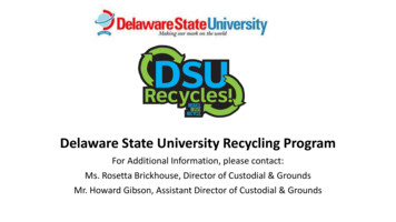 Delaware State University Recycling Program