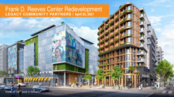 Frank D. Reeves Center Redevelopment - Dmped