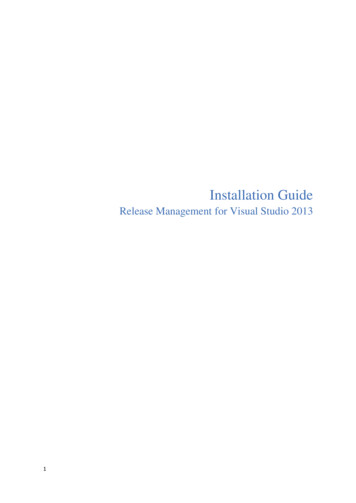 Release Management For Visual Studio 2013 Installation Guide