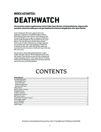 INDEX ASTARTES: DEATHWATCH - Warhammer Community