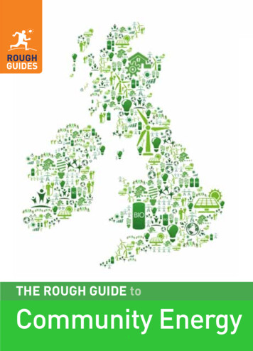 THE ROUGH GUIDE To Community - BRE