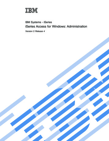 IBM Systems - ISeries: ISeries Access For Windows .