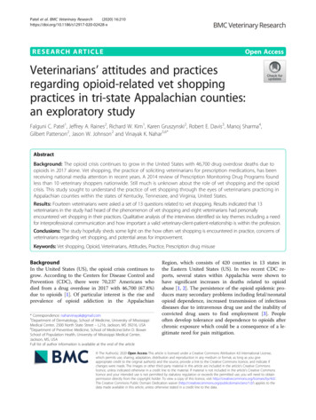 Veterinarians' Attitudes And Practices Regarding Opioid-related Vet .