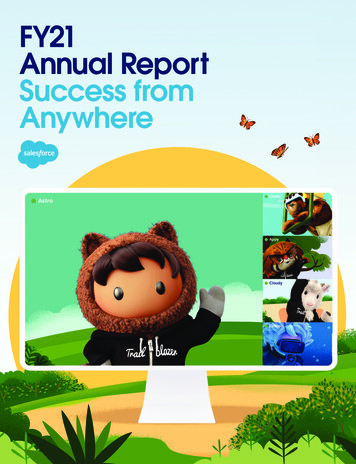 FY21 Annual Report Success From Anywhere