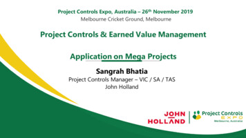 Project Controls & Earned Value Management Application On Mega Projects