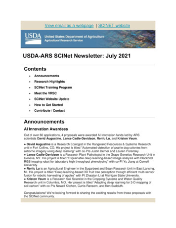 USDA-ARS SCINet Newsletter: July 2021