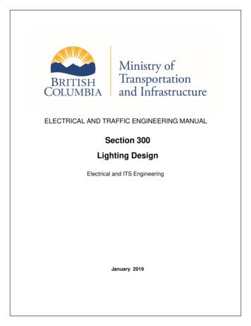 Section 300 Lighting Design - British Columbia