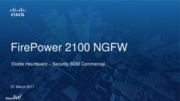FirePower 2100 NGFW - Tech Data