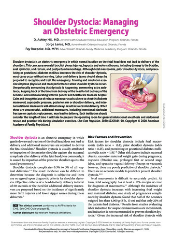 Shoulder Dystocia: Managing An Obstetric Emergency