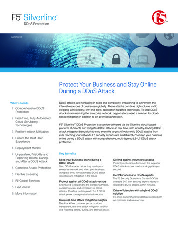 F5 Silverline DDoS Protection F5 Product Datasheet