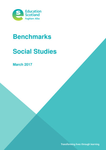 Benchmarks Social Studies - Education Scotland