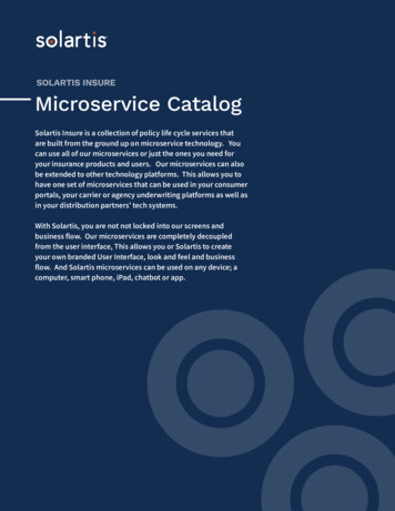 SOLAR Microservice Catalog