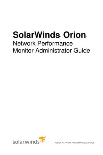 SolarWinds Orion NPM Administrator Guide - Dl.lordly.ir