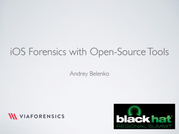 IOS Forensics With Open-Source Tools - Black Hat Briefings