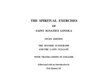 THE SPIRITUAL EXERCISES