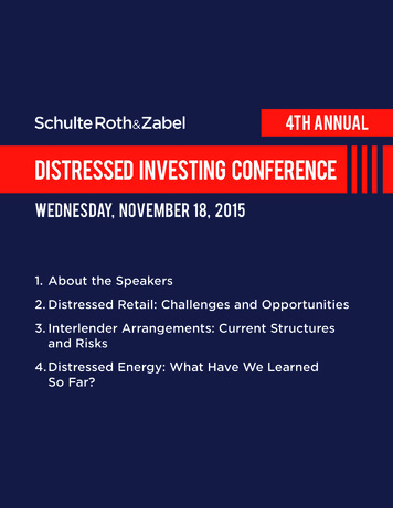 4th Annual Distressed Investing Conference