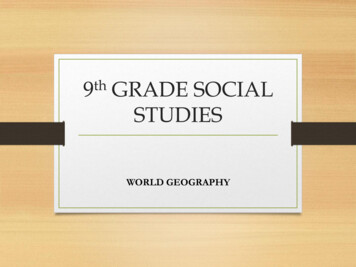 9th GRADE SOCIAL STUDIES - Gcpsk12 