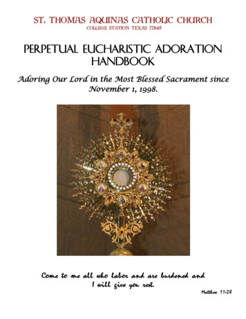 Perpetual Eucharistic Adoration Handbook