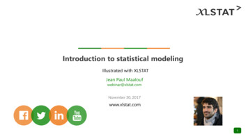 Introduction To Statistical Modeling
