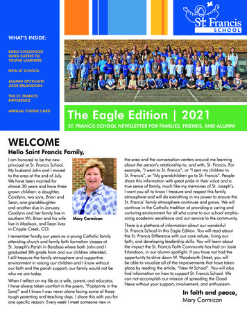 St. Francis School Newsletter For Families, Friends, And Alumni
