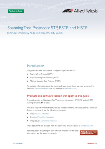 Spanning Tree Protocols: STP, RSTP, And MSTP