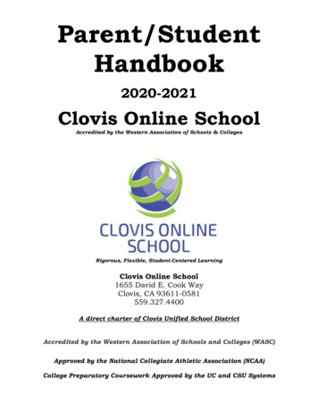 Parent/Student Handbook - Clovis Online School