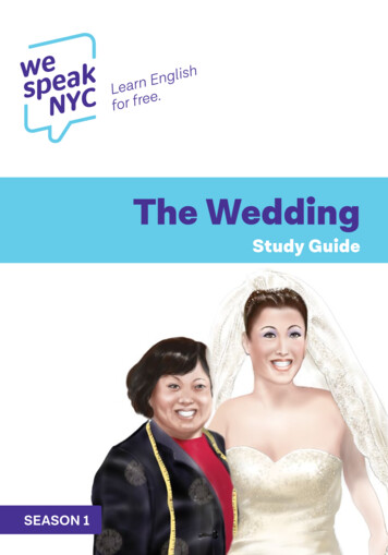 The Wedding - We Speak NYC
