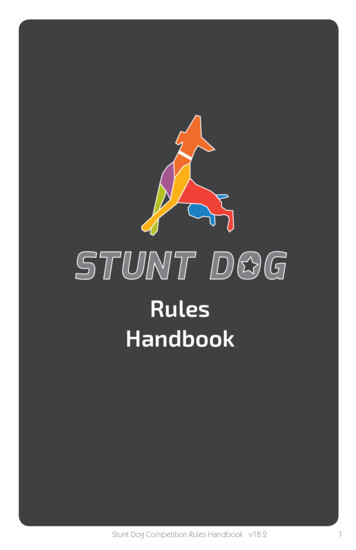Rules Handbook - Do More With Your Dog!