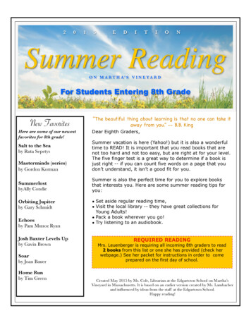 2015 EDITION Summer Reading - CLAMS