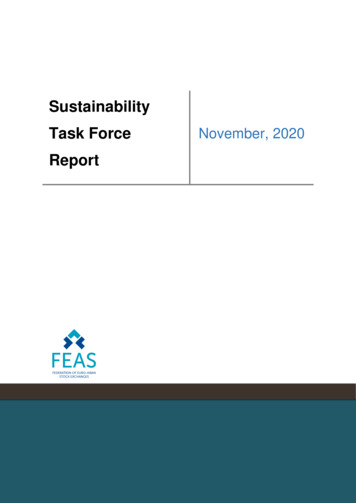 Sustainability Task Force November, 2020 - FEAS