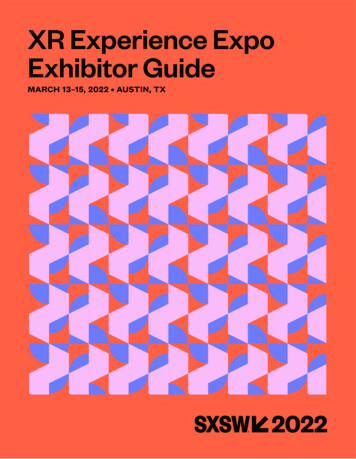 2022 XR Experience Exhibitor Guide - South By Southwest