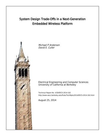 System Design Trade-Offs In A Next-Generation Embedded .
