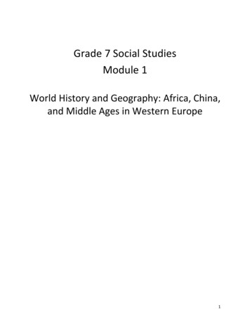 Grade 7 Social Studies Module 1 - TN.gov