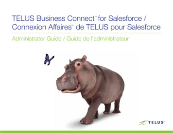 TELUS Business Connect For Salesforce: Administrator Guide / Connexion .