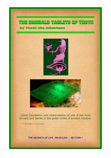 THE EMERALD TABLETS OF THOTH By Thoth The Atlantean 9