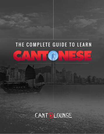 The Complete Guide To Learn Cantonese