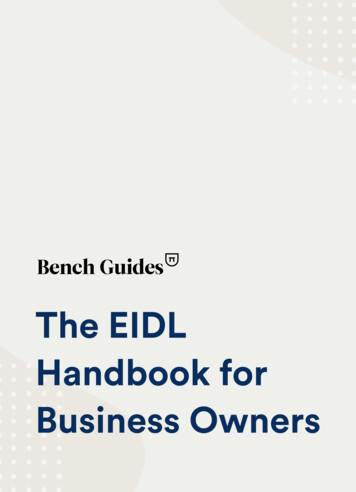 The EIDL Handbook For Small Business Owners