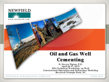 Oil And Gas Well Cementing