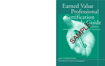 Earned Value Professional Certification Study Guide, 3rd .
