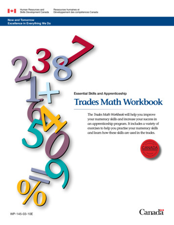 Trade Math Workbook - LiUNA Local 506