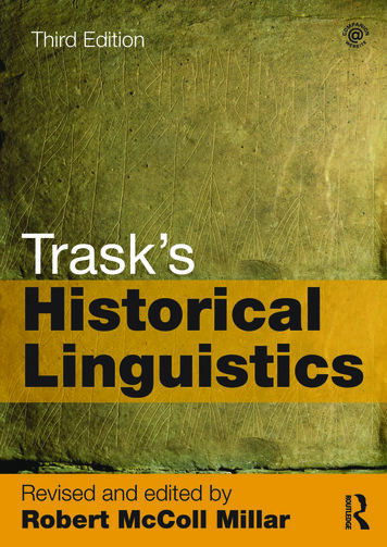 Trask's Historical Linguistics - Langwiki