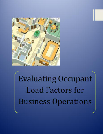 Evaluating Occupant Load Factors For Business Operations