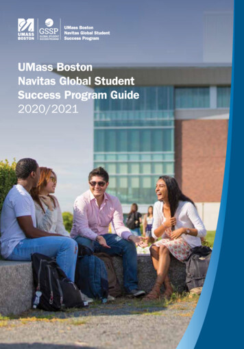 UMass Boston Navitas Global Student Success Program Guide 2020/2021